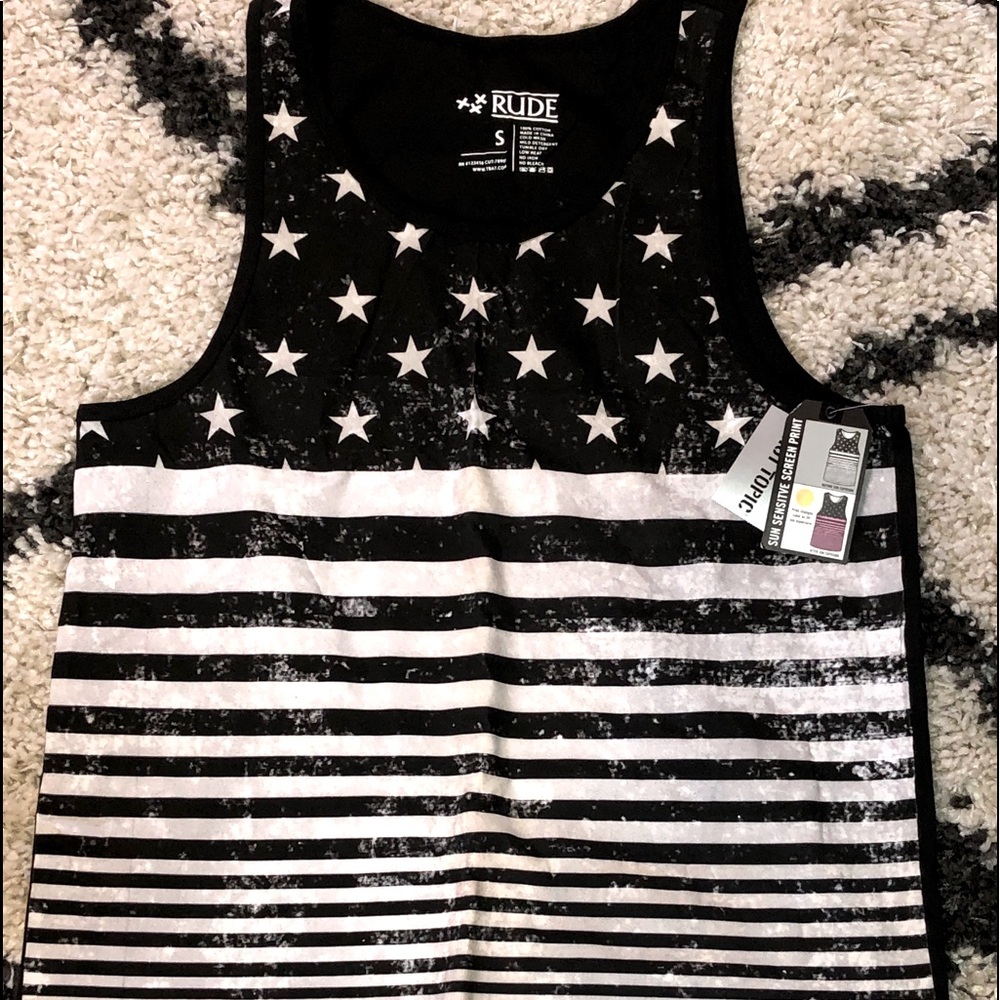 RUDE Mens muscle shirt, NWT